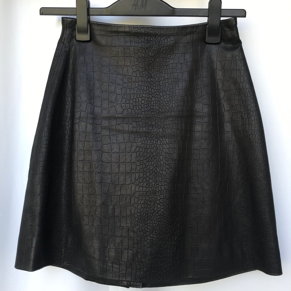 H&M Leather Skirt Size 6